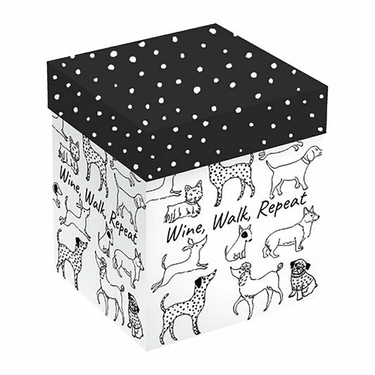 17 oz Stemless Glass w/ Gift Box- Wine, Walk, Repeat