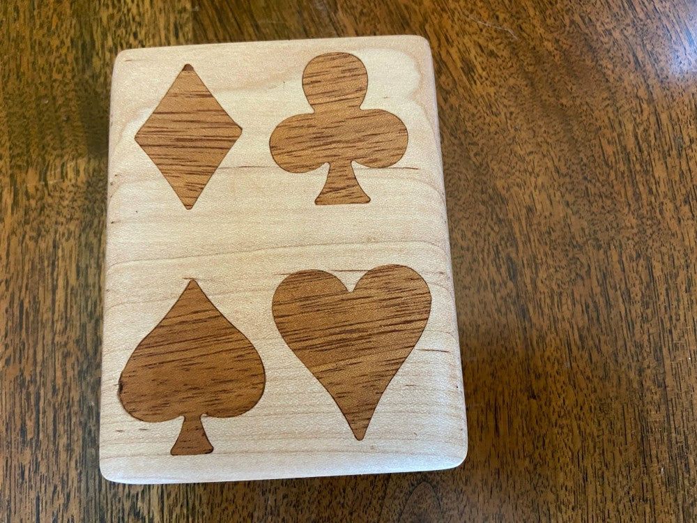 Handcrafted Wooden Playing Card Box
