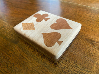 Handcrafted Wooden Playing Card Box
