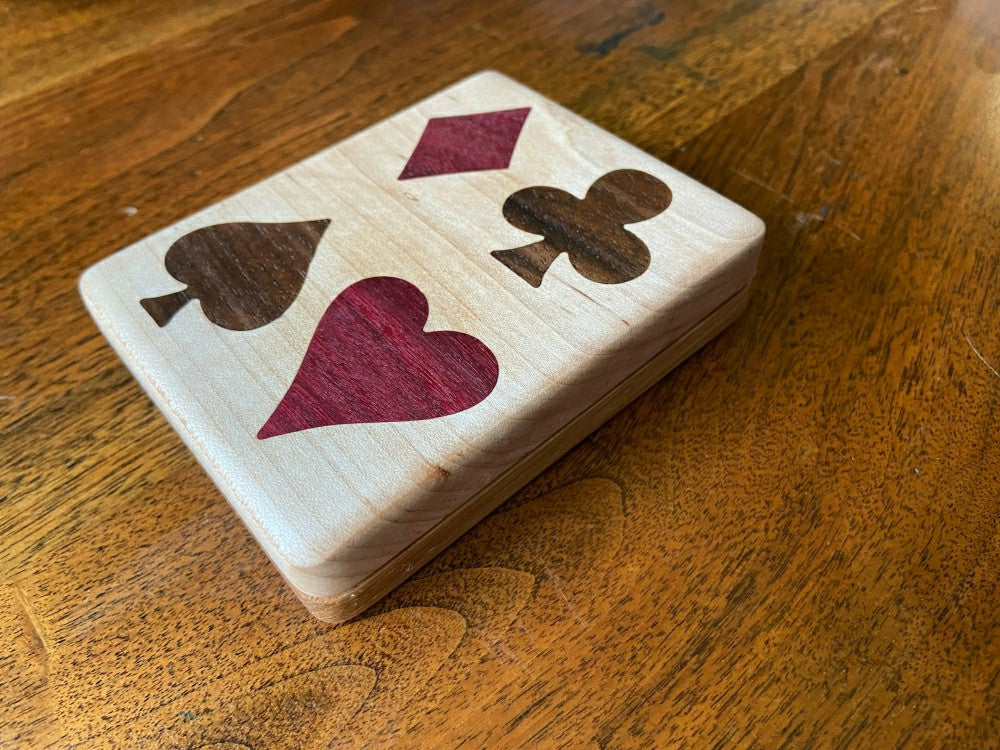Handcrafted Wooden Playing Card Box