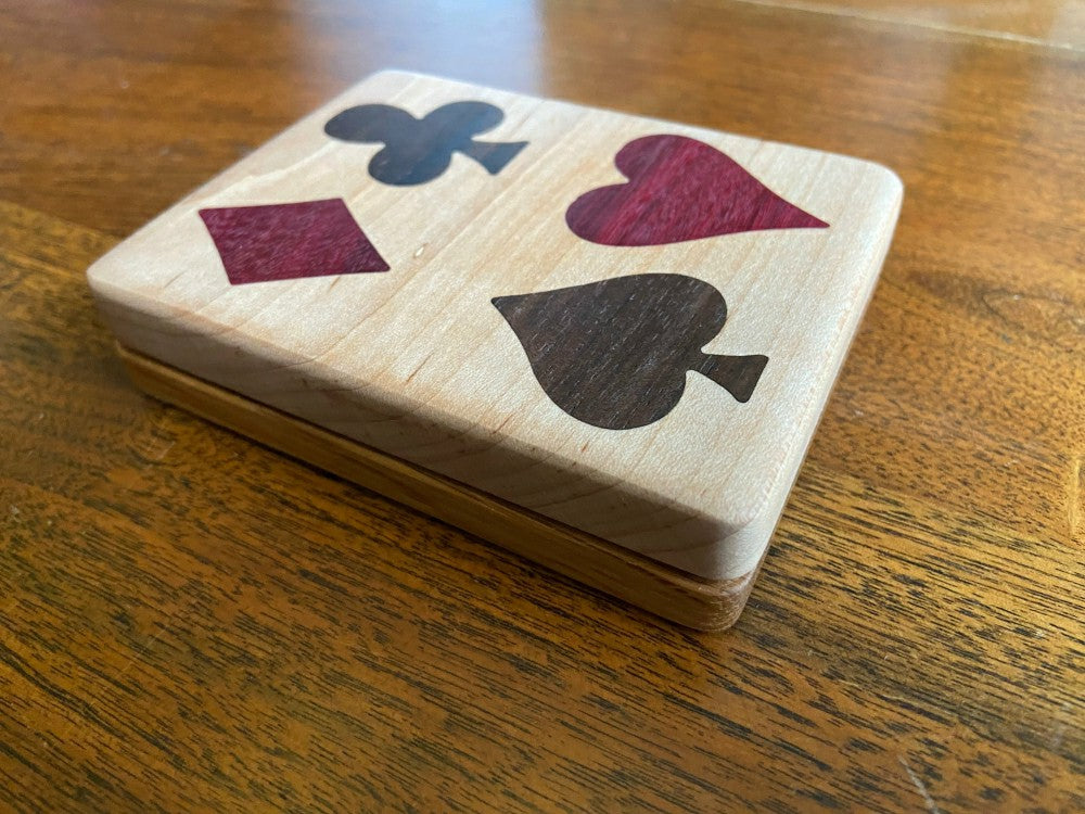 Handcrafted Wooden Playing Card Box
