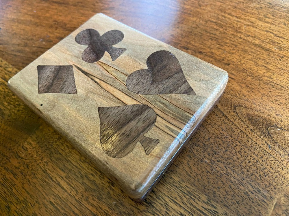 Handcrafted Wooden Playing Card Box
