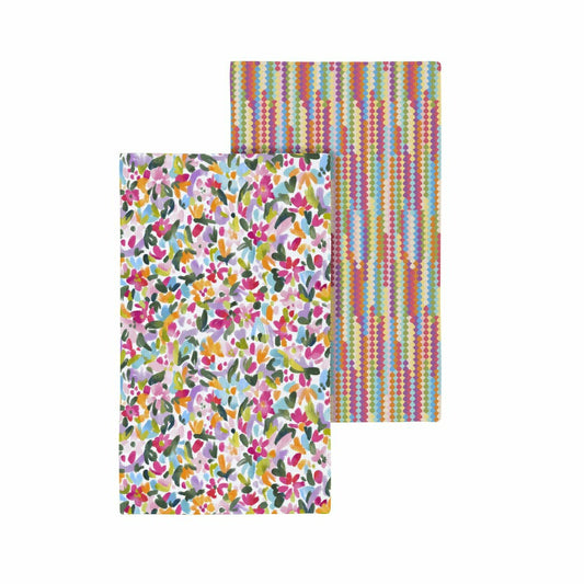 Hop Into Spring Kitchen Towel Quick Dry Waffle Weave Double-Sided, In