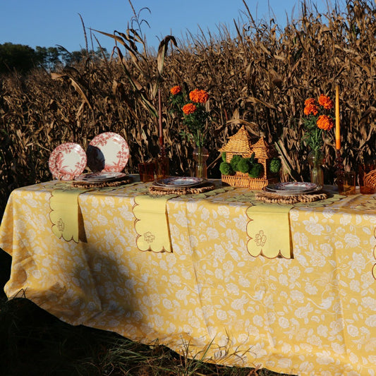 Marigold Flora Parlour Tablecloth