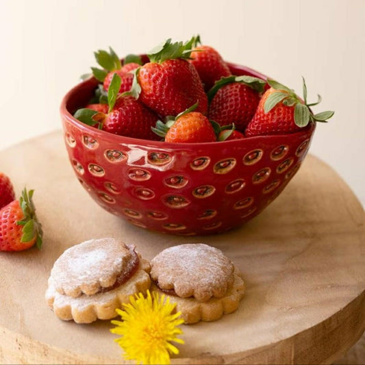 Ceramic Strawberry Bowl