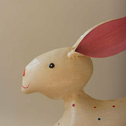 Metal Rabbit Garden Statue, Set of 2