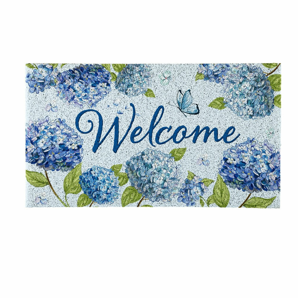 Hydrangea Haven, PVC Trapper Mat 28"x16"