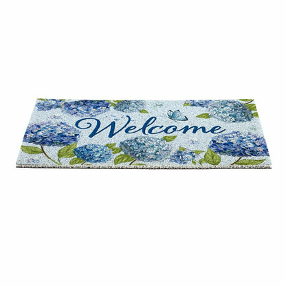Hydrangea Haven, PVC Trapper Mat 28"x16"