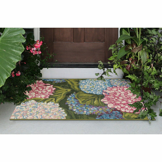Hydrangeas Indoor/Outdoor Rug