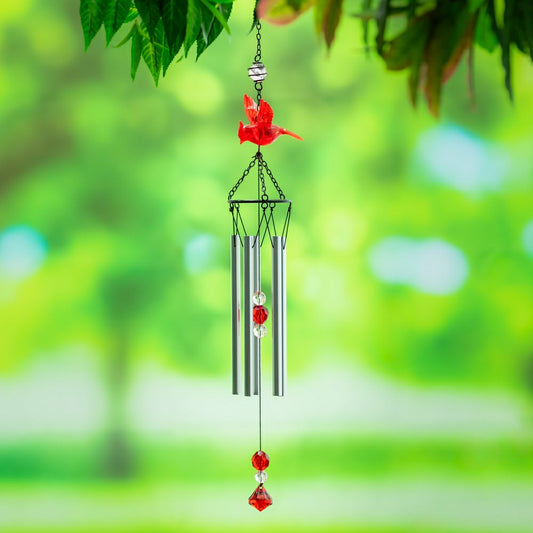 Cardinal Memorial Acrylic Wind Chime
