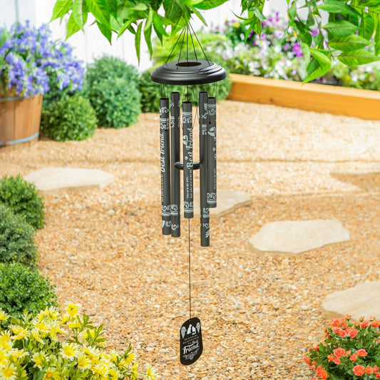 Avria Hand-Tuned Wind Chime, Metal, "Best Friend", 42"