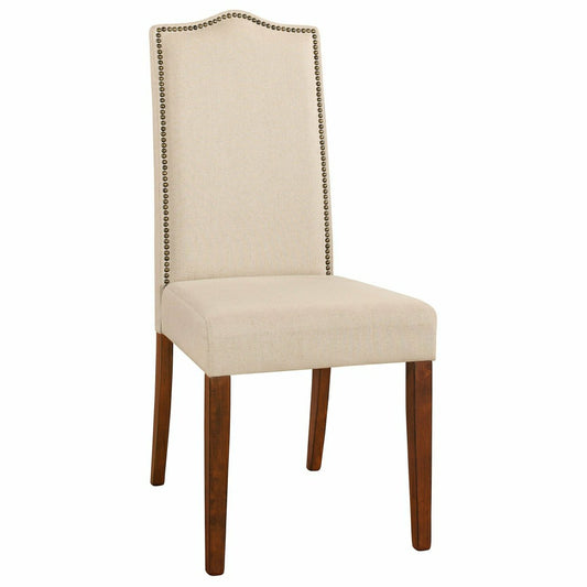 Romero Parson Linen Upholstery Chair, Chestnut
