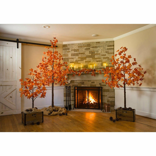 Indoor/Outdoor Electric Lighted Maple Tree, 8'H with 168 Lights