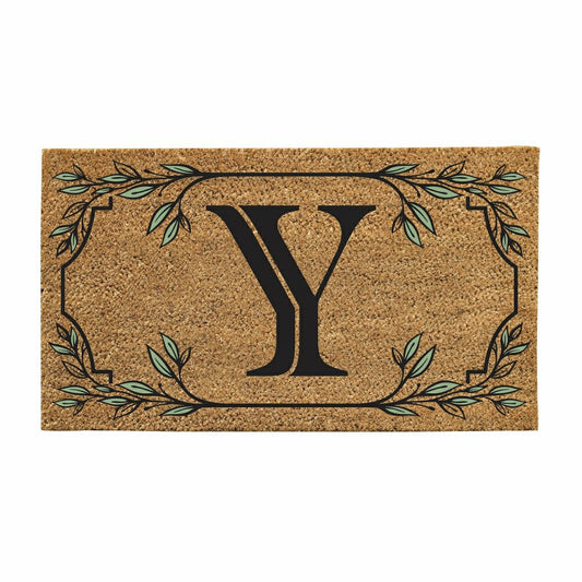 Monogram Coir Mat, Letter "Y"