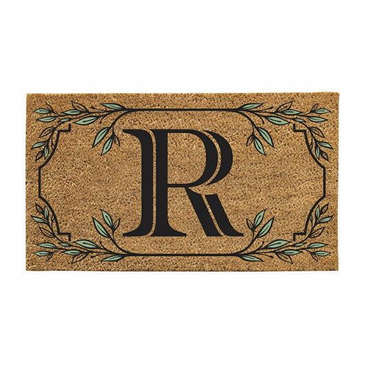 Monogram Coir Mat, Letter "R"