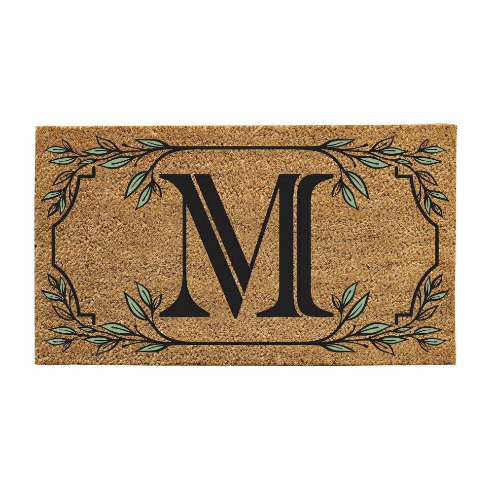 Monogram Coir Mat, Letter "M"