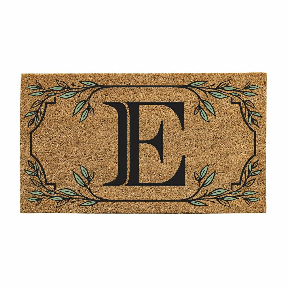 Monogram Coir Mat, Letter "E"