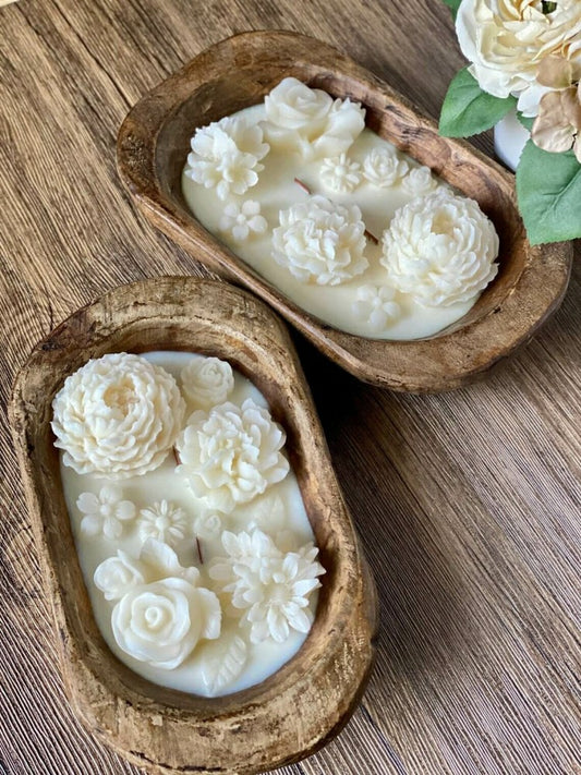 Botanical Garden Dough Bowl Candle