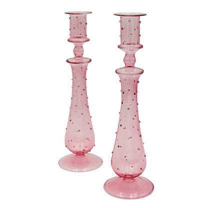 Rose Garden Dotty Candle Holder - Pair