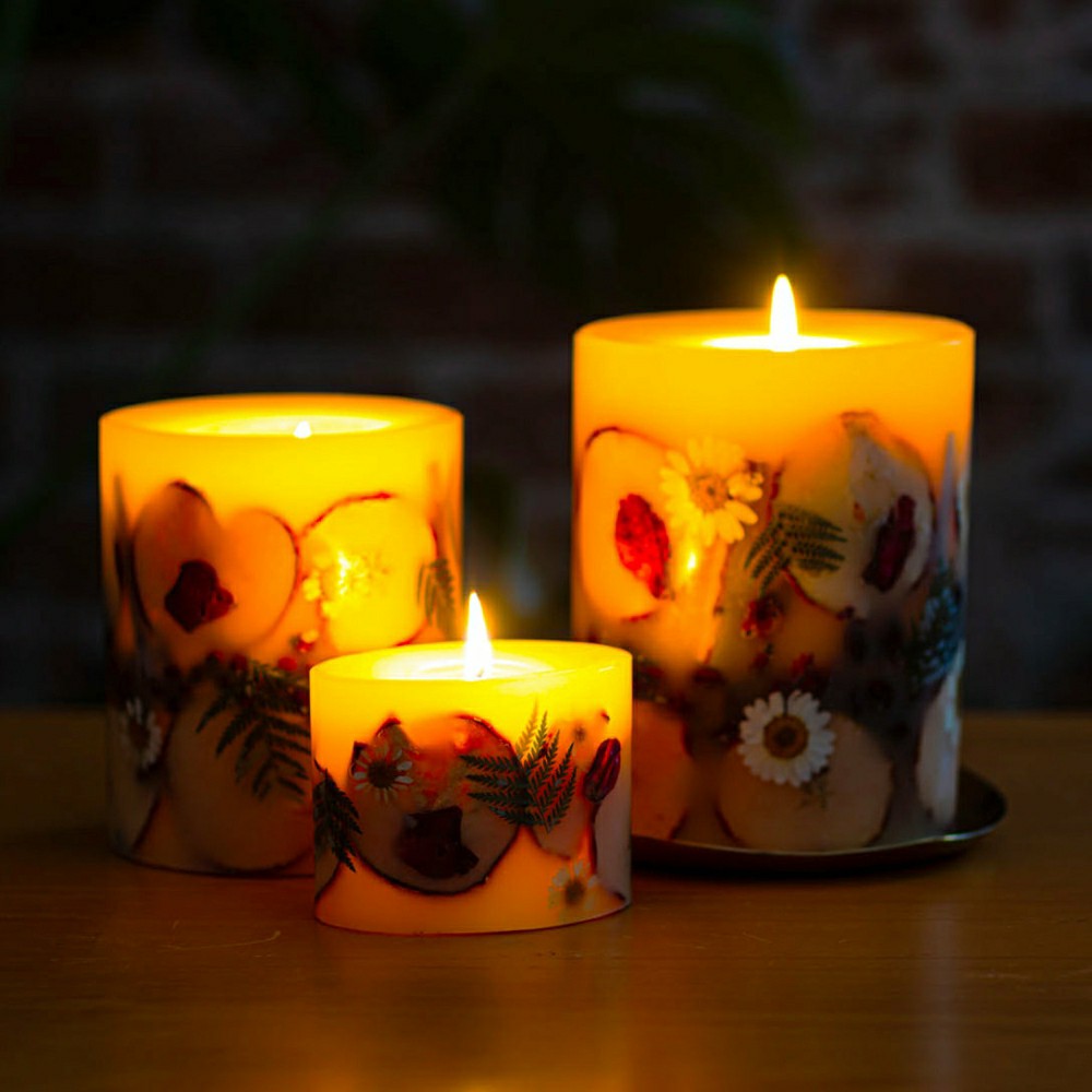 Spicy Apple Small Round Botanical Candle