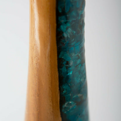 Glass Infused Tall Candleholder