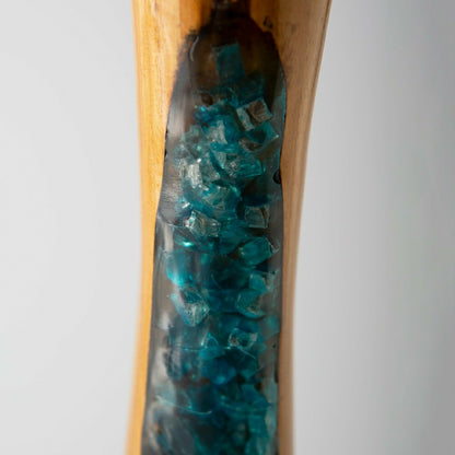 Glass Infused Tall Candleholder