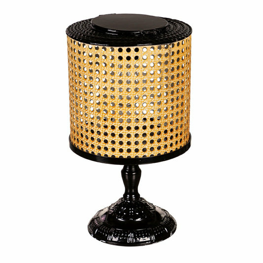 LED Table Top Lantern, Faux Cane
