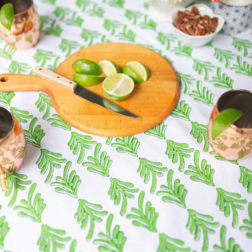 Table Throw - Palmetto, Evergreen & Vine