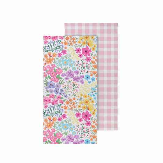 Hop Into Spring Towel, Quick Dry Waffle Weave w/ Matching Carrying Cas