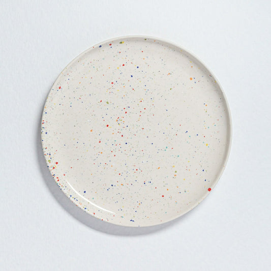 White Stoneware Ceramic Dinner Plates 11", Set of 6
