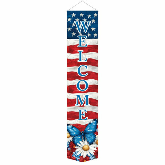 Butterfly & Floral Door Banner