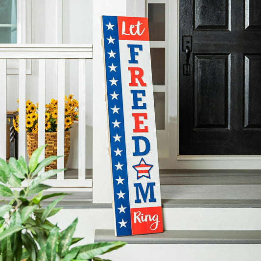 Let Freedom Ring Large Single Sided Leaner, 46"