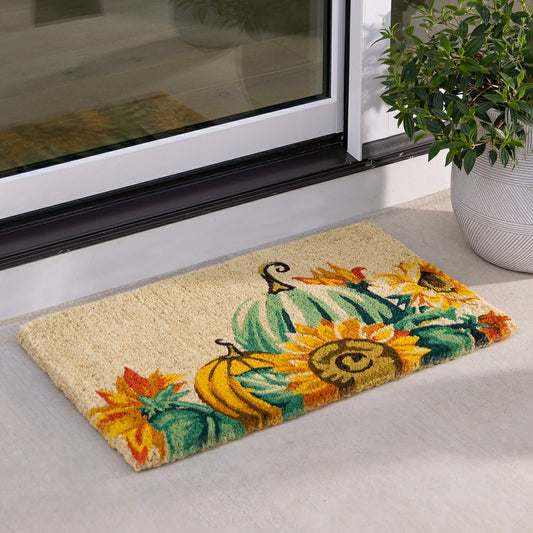 Harvest Pumpkin Coir Mat