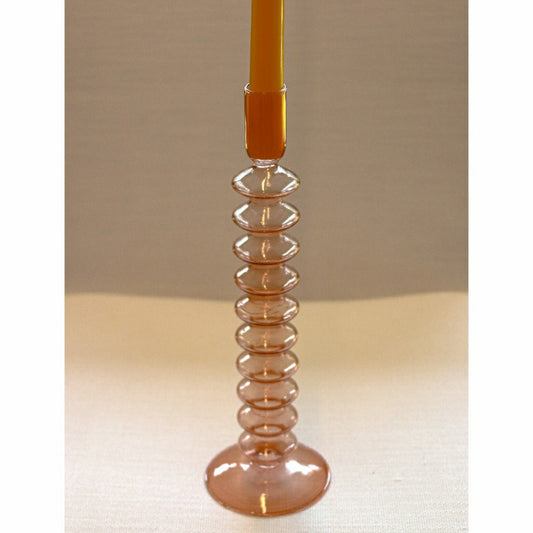 Coraline Peach Candle Holder, Set of 2