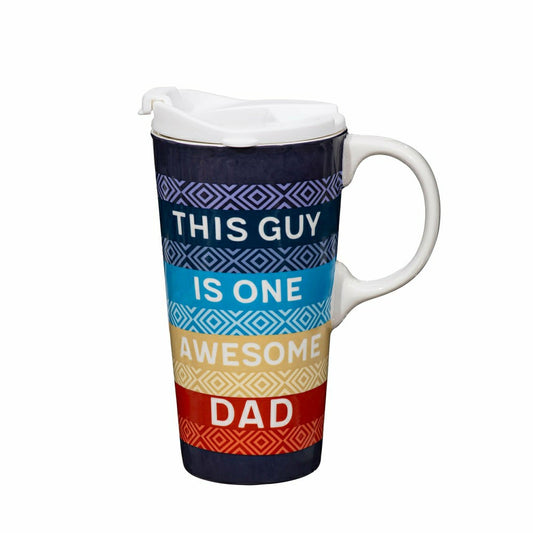 Awesome Dad Ceramic Perfect Cup, 17oz, Gift Box