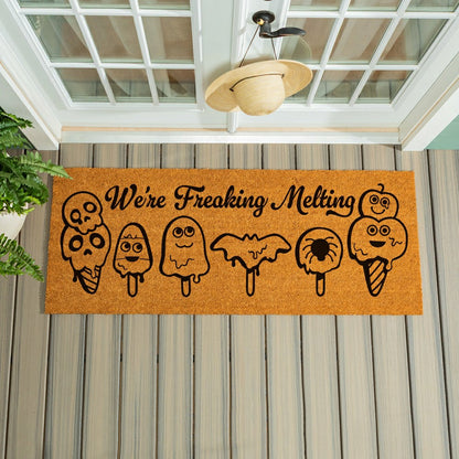 Summerween We're Freaking Coir Mat, 60"x24"
