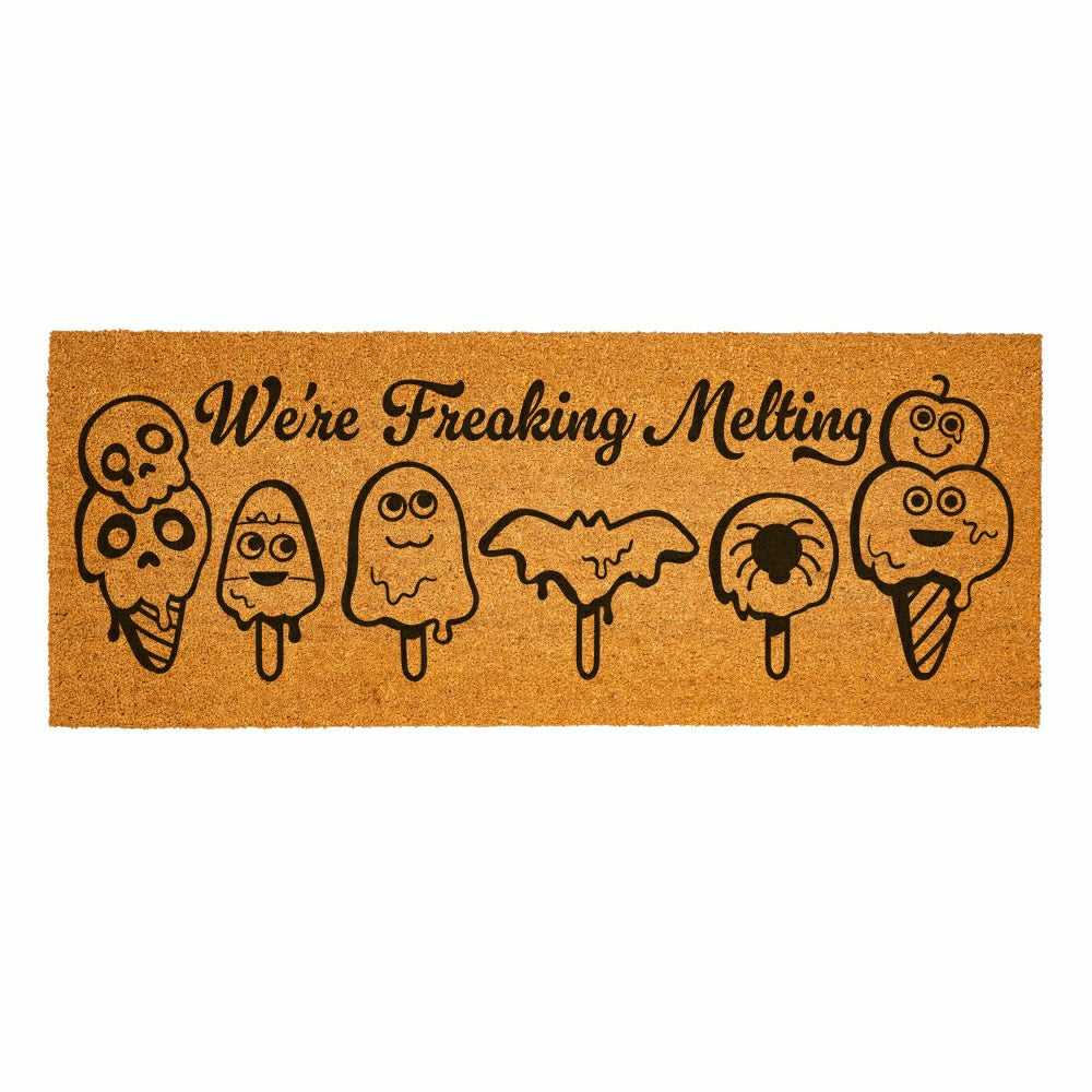 Summerween We're Freaking Coir Mat, 60"x24"