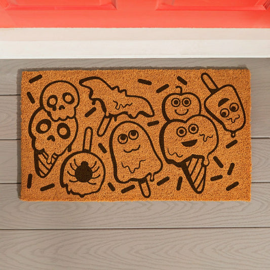 Summerween I scream for Icecream Coir Mat, 28"x16"