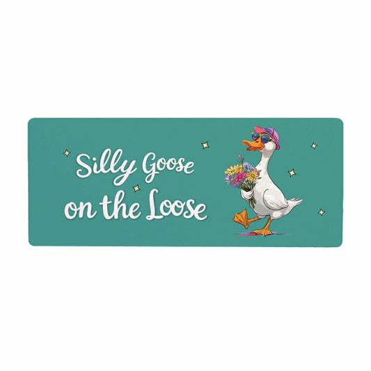 Silly Goose on the Loose PVC Horizontal Yard Sign, 20"Wx 8"H