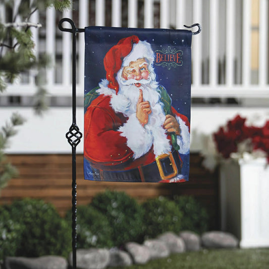 Believe Suede Garden Flag