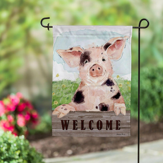 Spotted Pig Suede Garden Flag