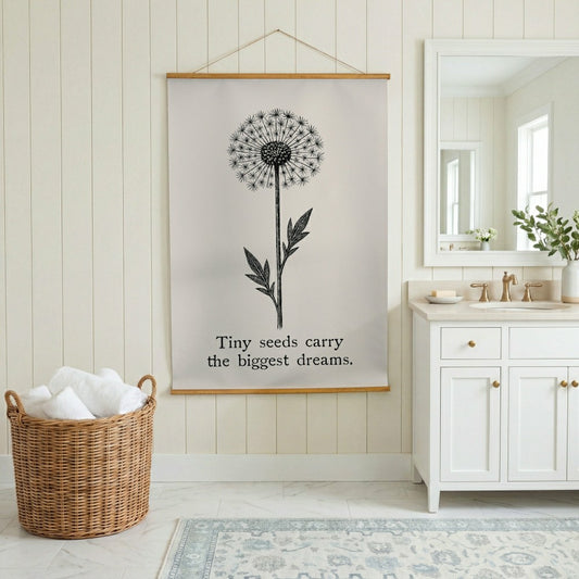 Heart of the Home Indoor Wall Décor Canvas Tapestry, Tiny Seeds Carry