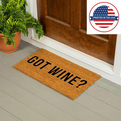 Got Wine? Coir Mat