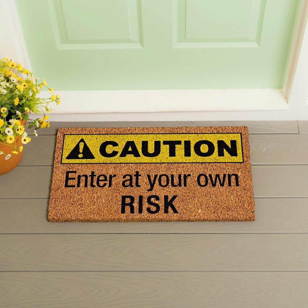 Caution Coir Mat