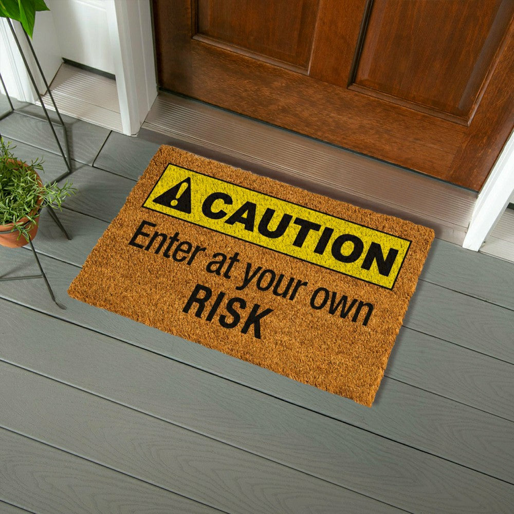 Caution Coir Mat