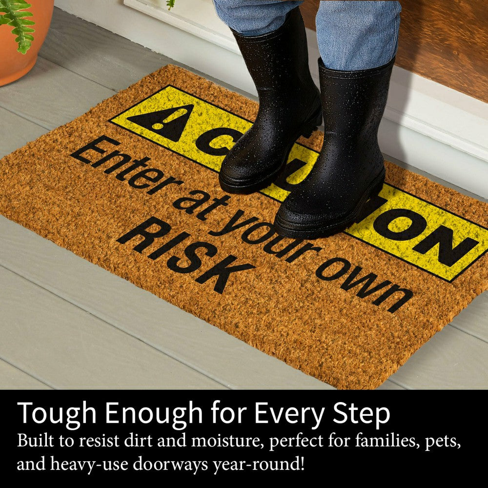 Caution Coir Mat