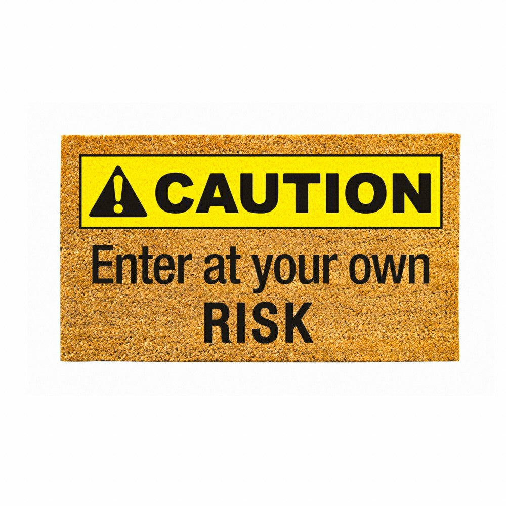 Caution Coir Mat