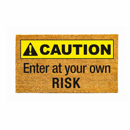Caution Coir Mat