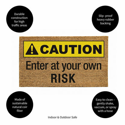 Caution Coir Mat