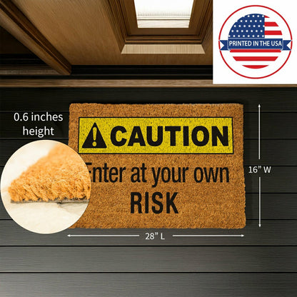 Caution Coir Mat